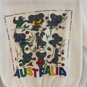 Vintage 90s AUSTRALIA Koala Bear Sweatshirt - Fits M/L